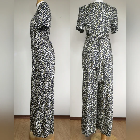 80s Ditsy Print Romper - Picture 2 of 5